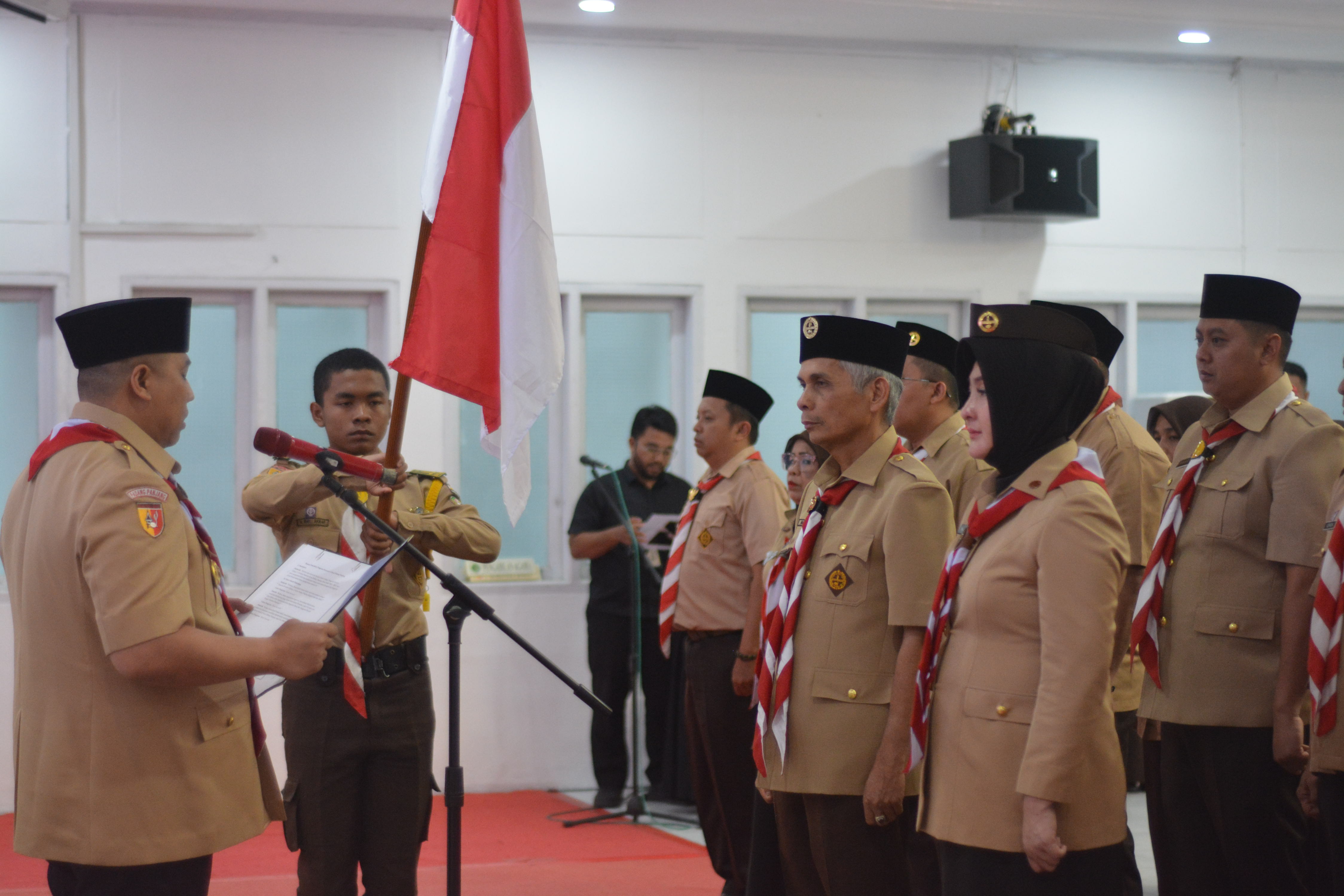 Pelantikan Pengurus Kwarcab 12 Gerakan Pramuka Kota Padang Panjang Berlangsung Khidmat