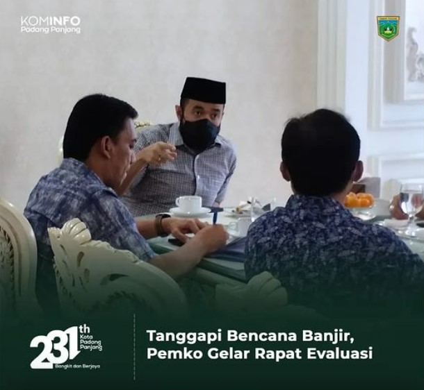 Tanggapi Bencana Banjir, Pemko Gelar Rapat Evaluasi