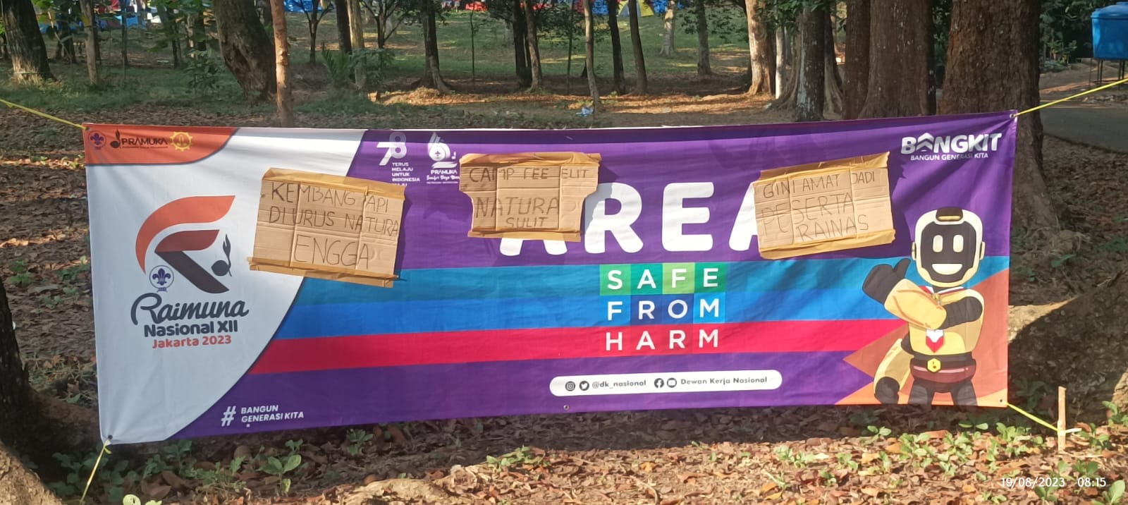 PENGELOLAAN KEGIATAN BURUK DAN BAHAN MAKANAN TIDAK MILIKI STANDAR MUTU YANG BAIK, PESERTA RAINAS 2023 PROTES 